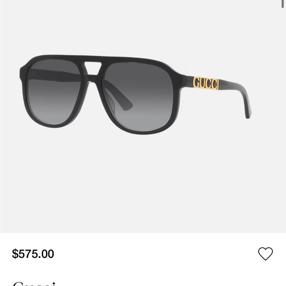 Gucci Dark Aviator Sunglasses